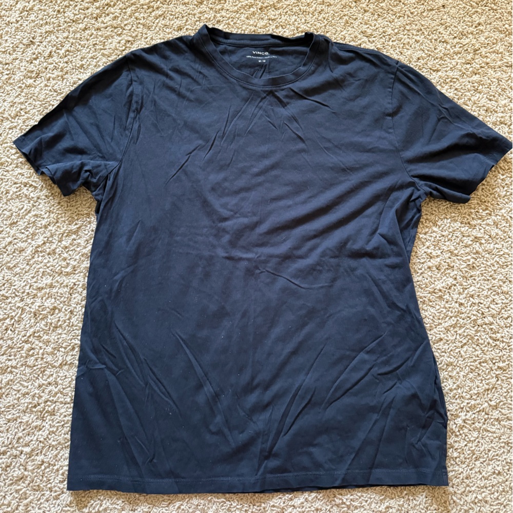 Vince Dark Navy Blue Short Sleeve Tee - Picture 2 of 5